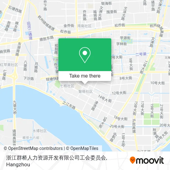浙江群桥人力资源开发有限公司工会委员会 map