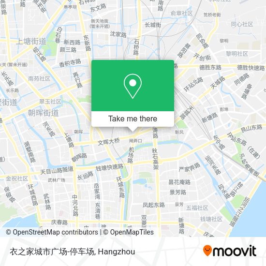 衣之家城市广场-停车场 map
