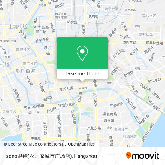 aono眼镜(衣之家城市广场店) map