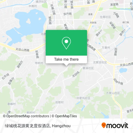绿城桃花源黄龙度假酒店 map