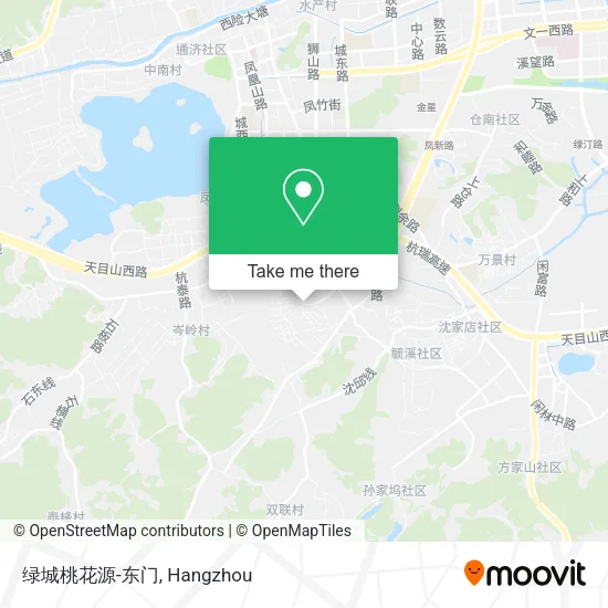 绿城桃花源-东门 map