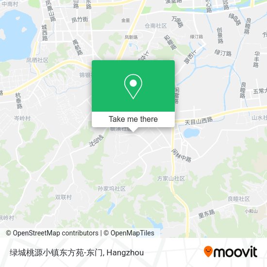绿城桃源小镇东方苑-东门 map