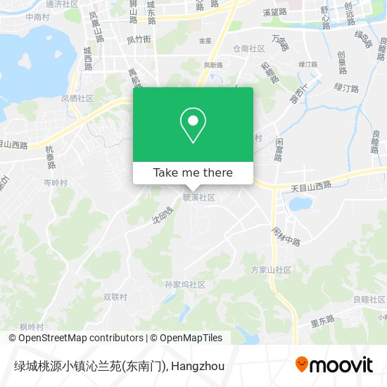 绿城桃源小镇沁兰苑(东南门) map