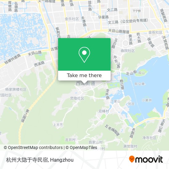 杭州大隐于寺民宿 map