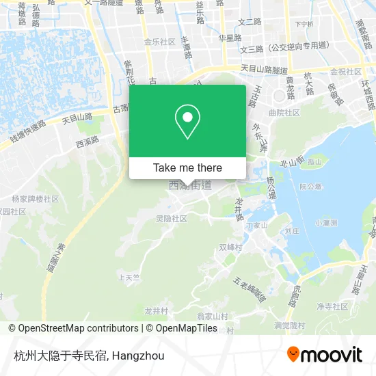 杭州大隐于寺民宿 map