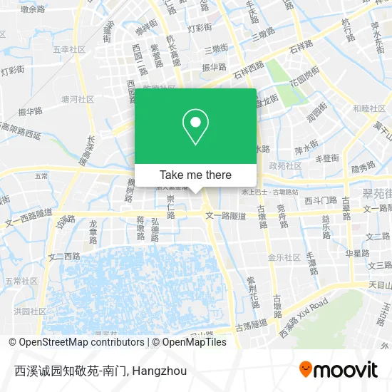 西溪诚园知敬苑-南门 map