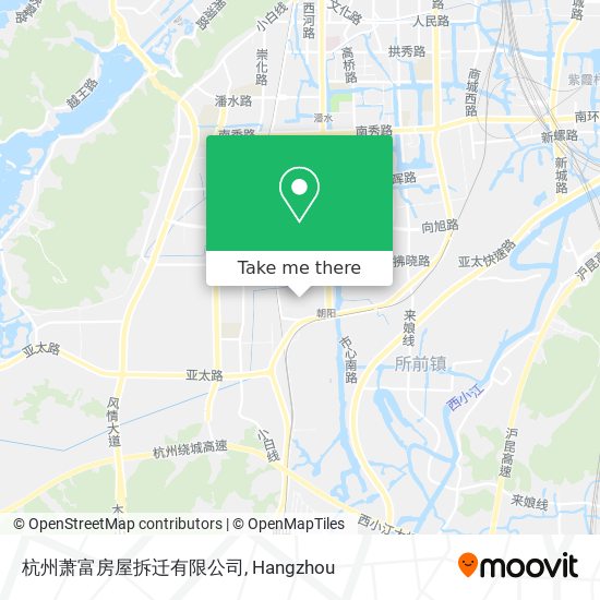 杭州萧富房屋拆迁有限公司 map