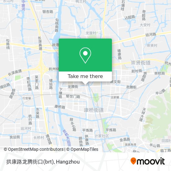 拱康路龙腾街口(brt) map