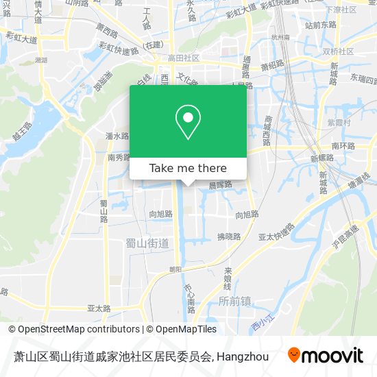萧山区蜀山街道戚家池社区居民委员会 map