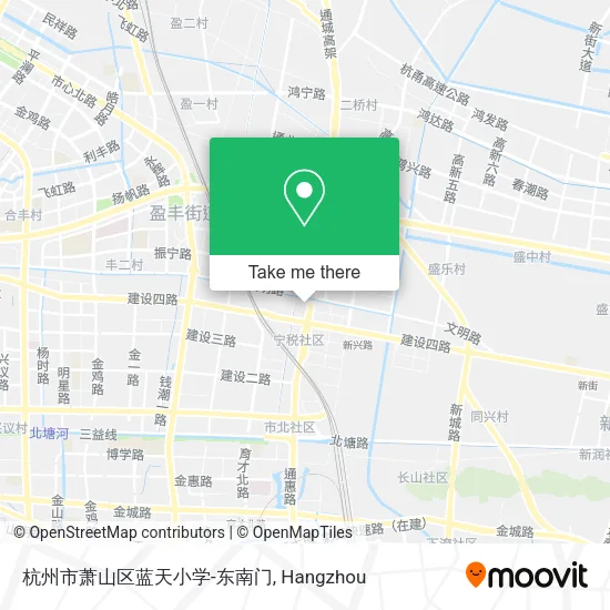 杭州市萧山区蓝天小学-东南门 map