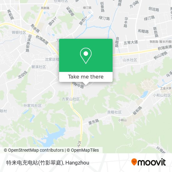 特来电充电站(竹影翠庭) map