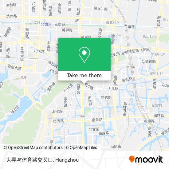 大弄与体育路交叉口 map