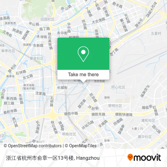 浙江省杭州市俞章一区13号楼 map
