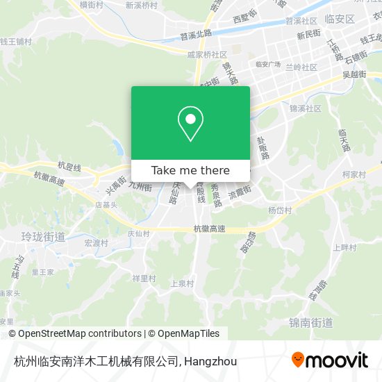 杭州临安南洋木工机械有限公司 map