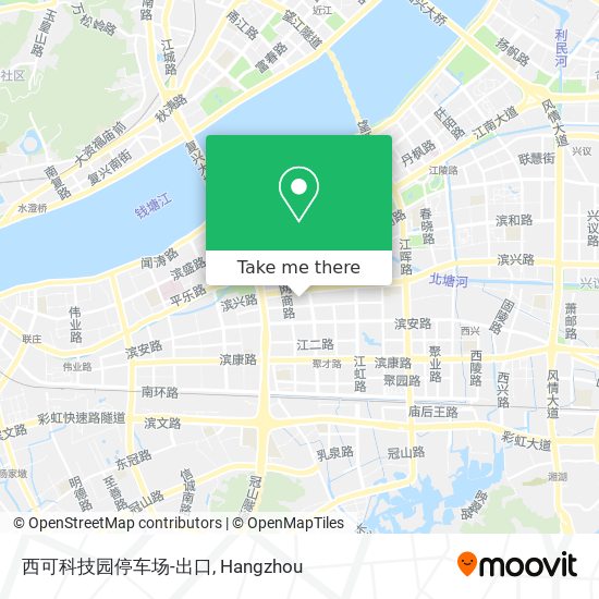 西可科技园停车场-出口 map