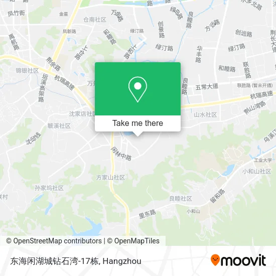 东海闲湖城钻石湾-17栋 map