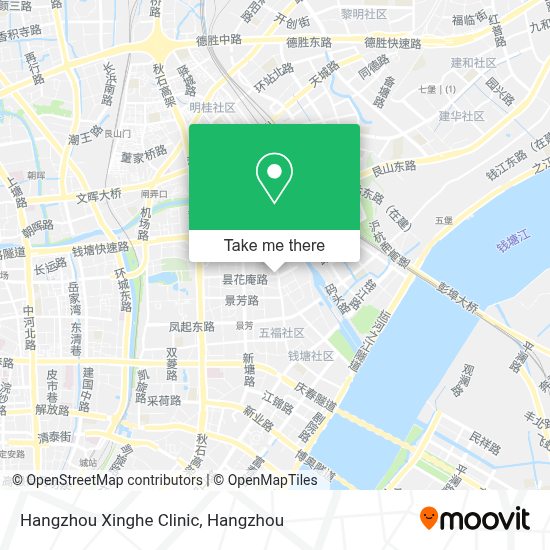 How To Get To 杭州杏和诊所in 江干区by Bus Or Metro