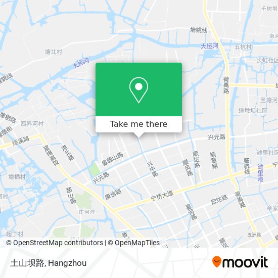 土山坝路 map