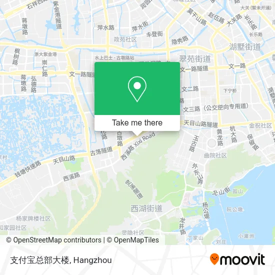 支付宝总部大楼 map