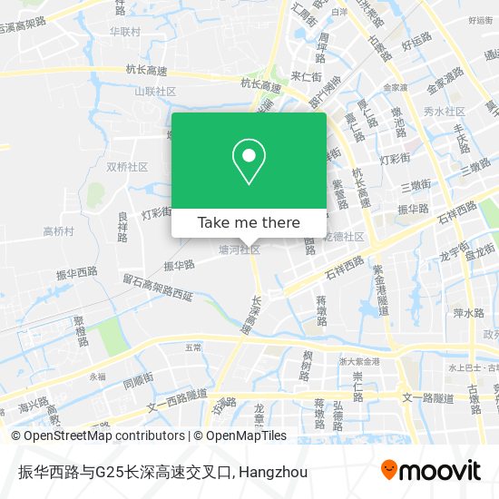 振华西路与G25长深高速交叉口 map