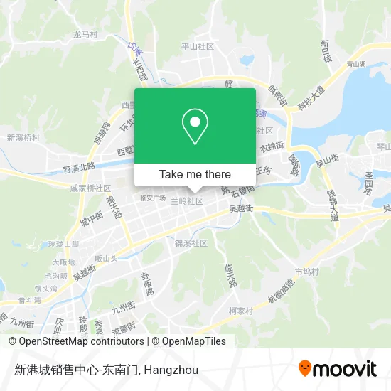 新港城销售中心-东南门 map