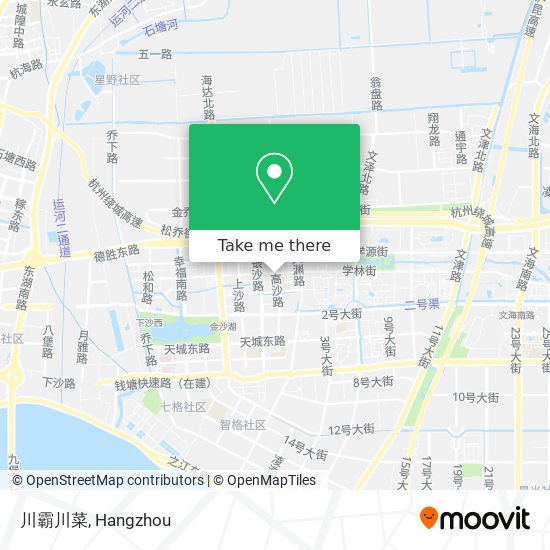 川霸川菜 map