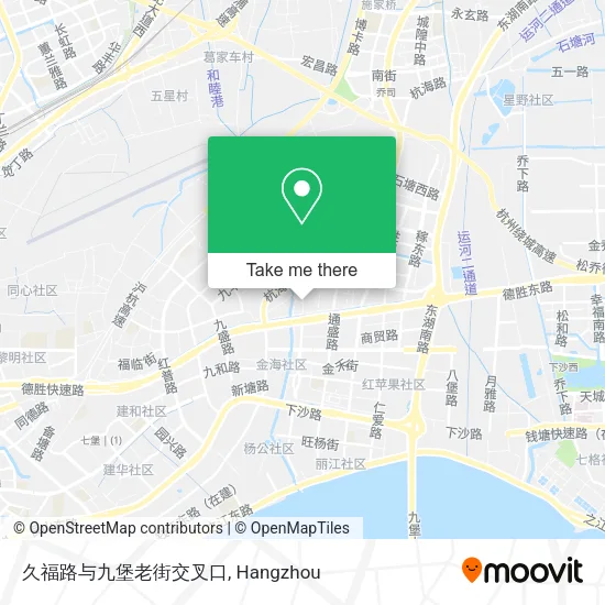 久福路与九堡老街交叉口 map