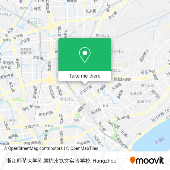 浙江师范大学附属杭州笕文实验学校 map