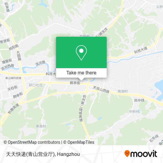 天天快递(青山营业厅) map
