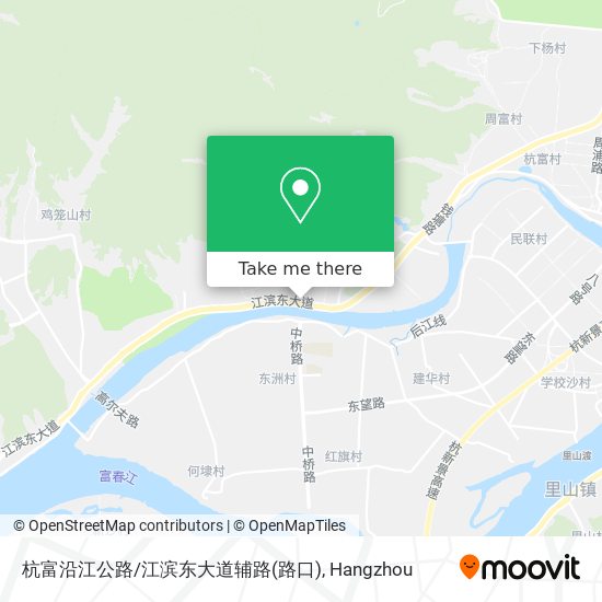 杭富沿江公路/江滨东大道辅路(路口) map