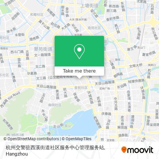 杭州交警驻西溪街道社区服务中心管理服务站 map