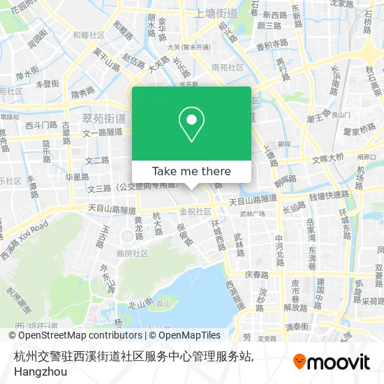 杭州交警驻西溪街道社区服务中心管理服务站 map