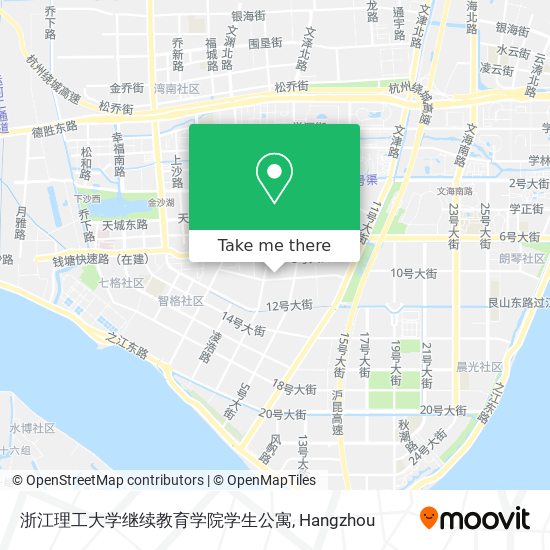浙江理工大学继续教育学院学生公寓 map