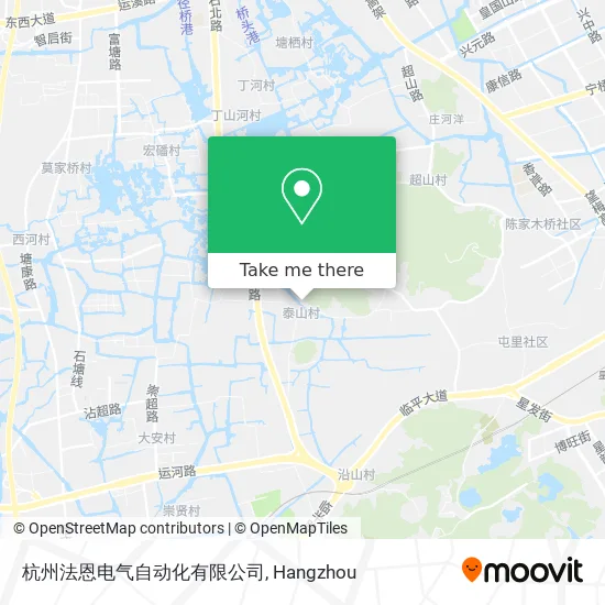 杭州法恩电气自动化有限公司 map
