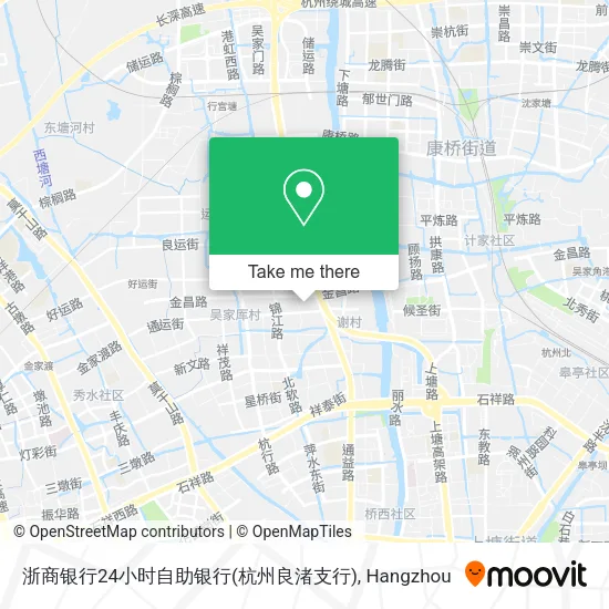 浙商银行24小时自助银行(杭州良渚支行) map