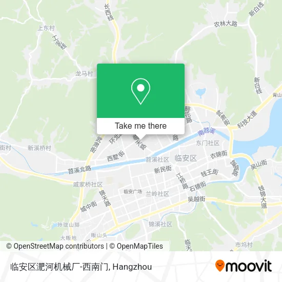 临安区淝河机械厂-西南门 map