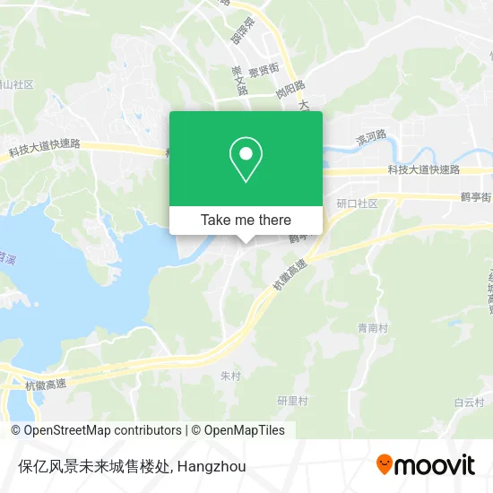 保亿风景未来城售楼处 map