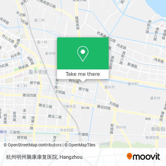 杭州明州脑康康复医院 map