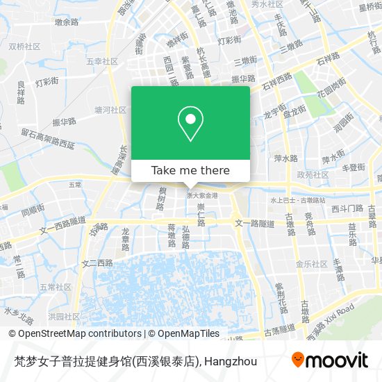 梵梦女子普拉提健身馆(西溪银泰店) map