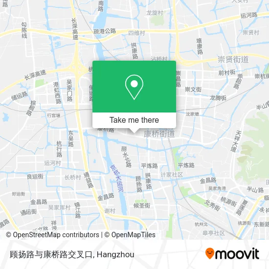 顾扬路与康桥路交叉口 map