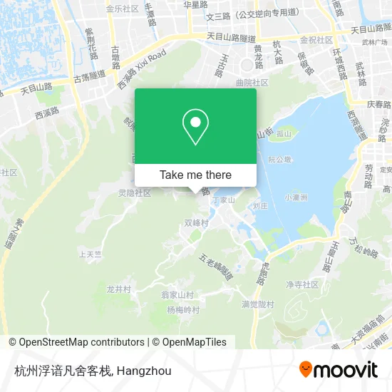 杭州浮谙凡舍客栈 map