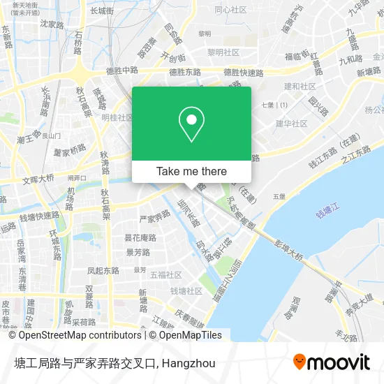 塘工局路与严家弄路交叉口 map