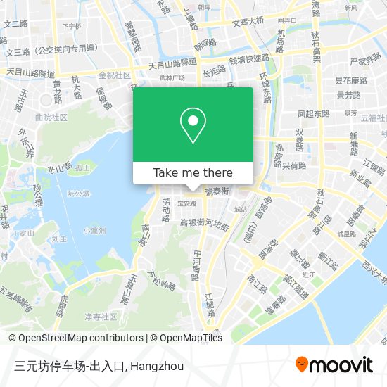 三元坊停车场-出入口 map