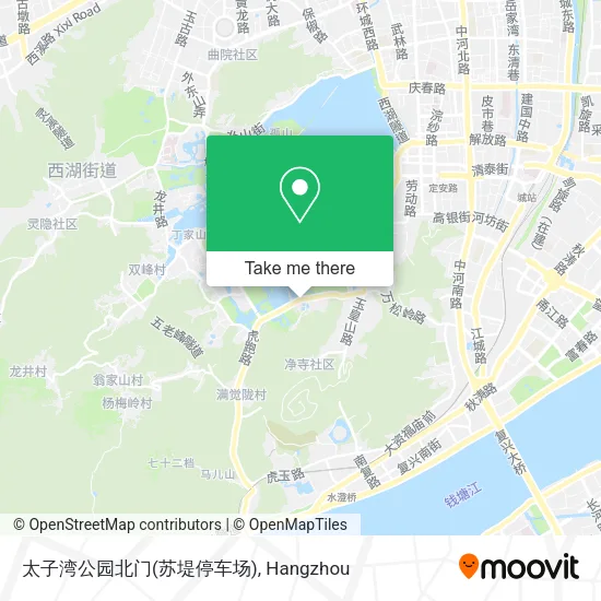 太子湾公园北门(苏堤停车场) map