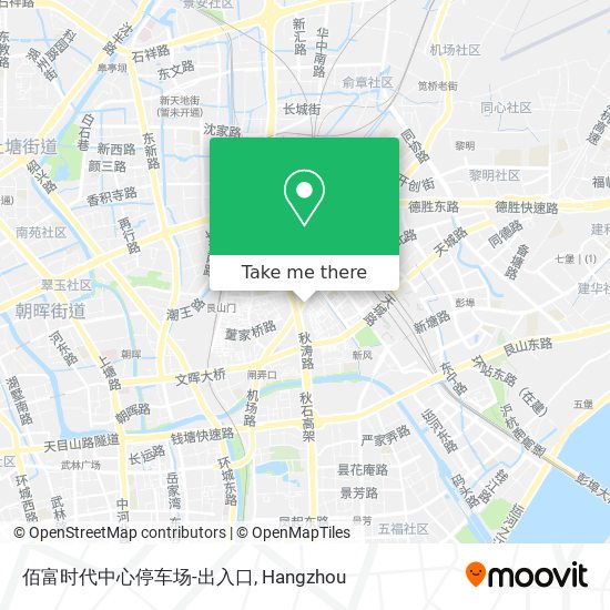 佰富时代中心停车场-出入口 map