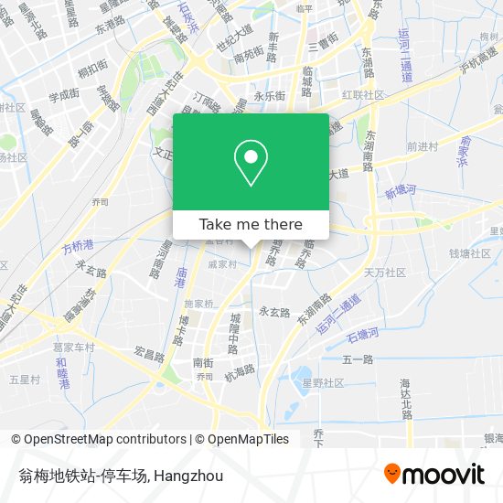 翁梅地铁站-停车场 map
