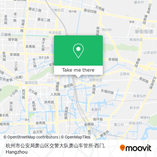 杭州市公安局萧山区交警大队萧山车管所-西门 map