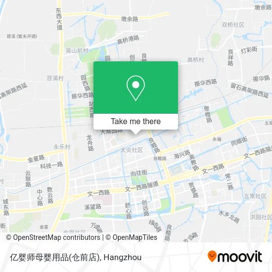 亿婴师母婴用品(仓前店) map