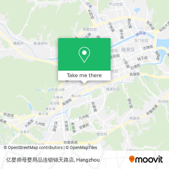 亿婴师母婴用品连锁锦天路店 map