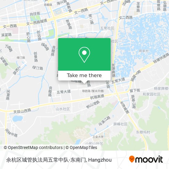 余杭区城管执法局五常中队-东南门 map